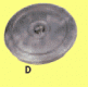 Runde Aluminium Anode D.90mm für Ruderblatt